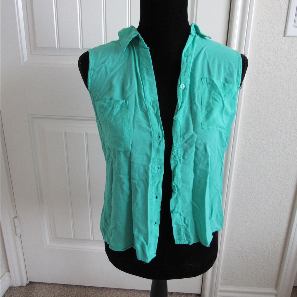 Button up tank top.